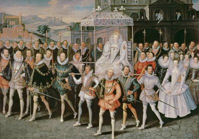 La Regina Elisabetta I portata in Processione (Eliza Triumphans) da Robert Peake